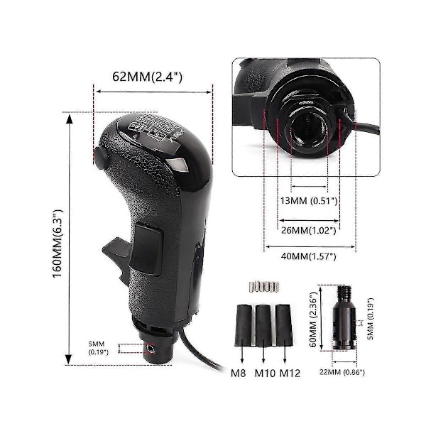 PC USB Korkea/Matala Vaihde Simulaattori Vaihdekepin Nuppi yhteensopiva G29 G27 G25 TH8A USB Vaihdekepin Nupin kanssa, yhteensopiva ETS2 HB043 kanssa