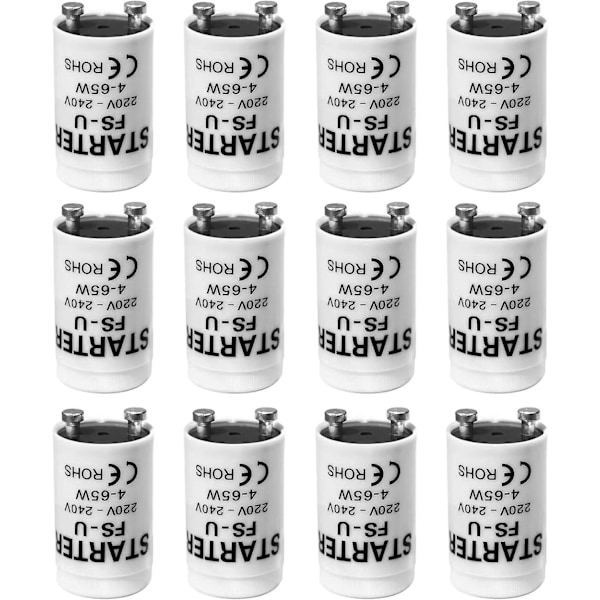 12 Stk. Fluorescerende Rør Starter Pære 4-65W 200-250V LED Starter til LED Rør Starter Fluorescerende Rør LED til Fluorescerende Neon Rør Lamper