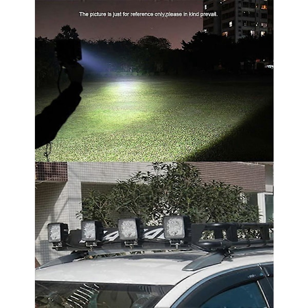 2 stk. 3 tommer 27W Firkantet Arbejdslys LED Lysbjælke, Bred Stråle Arbejdslys til Offroad Lastbil SUV og 4x4 Tågelygter