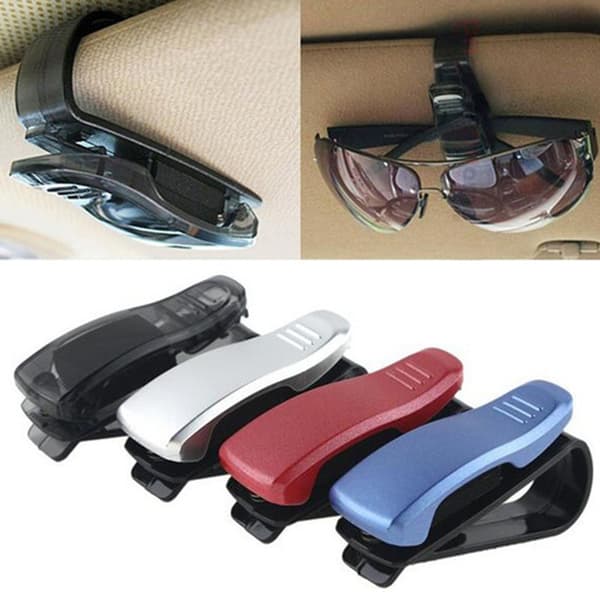 1 stk. Multifunktionel Brilleclips Auto Solbrille Brilleholder Kort Pen ABS Billetclips