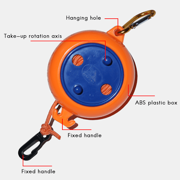 8m Retractable Clothesline Portable Heavy Duty Single Clothesline with Automatic Roll System