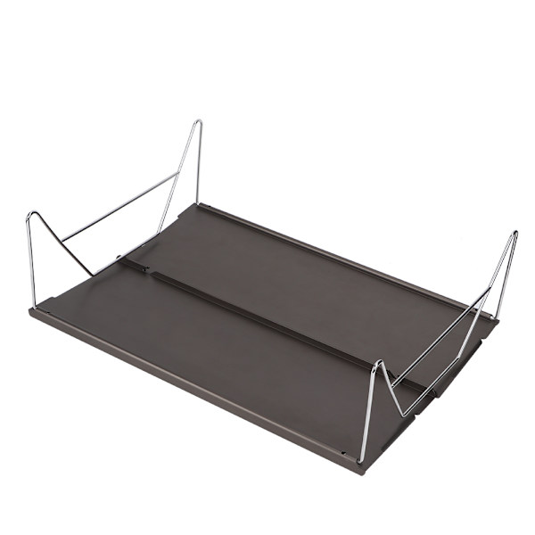 Bærbar udendørs vandreture foldbar aluminiumlegering enkelt grill picnic spisebord