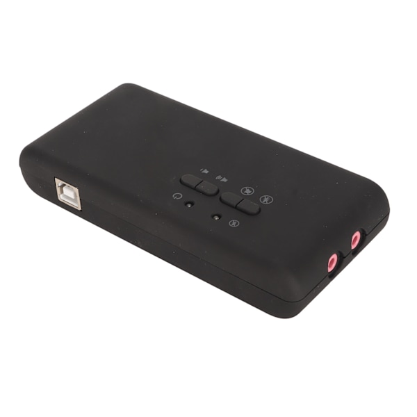 USB äänikortti 12Mbps 7.1 stereokaksoismikrofonitulo 48kHz näytteenotto ulkoinen äänikortti kannettavalle tietokoneelle