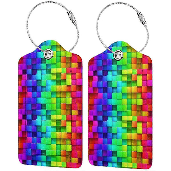 2-pack PU Läder Bagageetiketter för Resor_SZXM