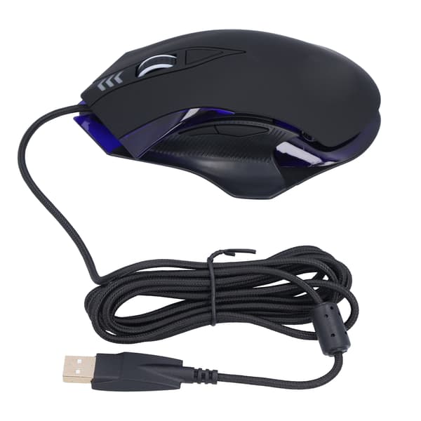 Gaming Mus USB Bærbar Åndedrætslys 4 DPI Justerbar Ergonomisk Computermus til PC Bærbar