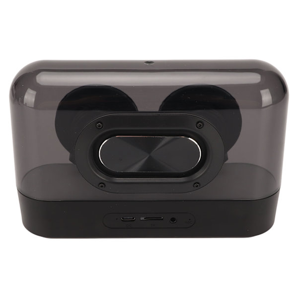 Bluetooth högtalare Stereo Subwoofer Minneskort Uppspelning Transparent bärbar trådlös högtalare med färgglatt LED-ljus