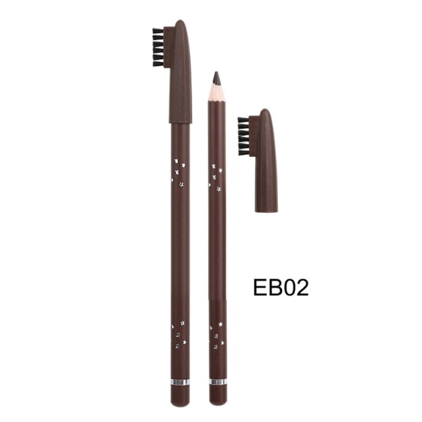 Vandtæt øjenbrynsblyant Naturlig Langtidsholdbar Øjenbryn Makeup Pen Kosmetisk EB02
