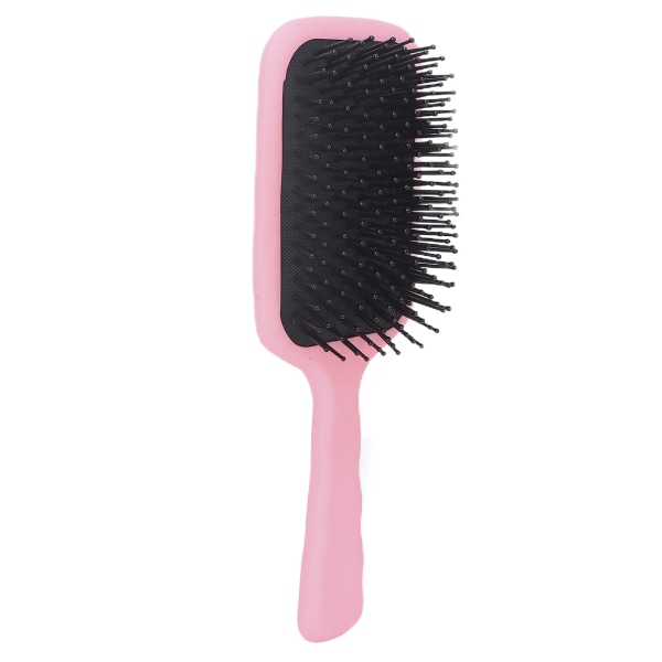 Detangling hårbørste Nylon luftpude massagekamme til kvinder vådt tørt tykt hår Pink