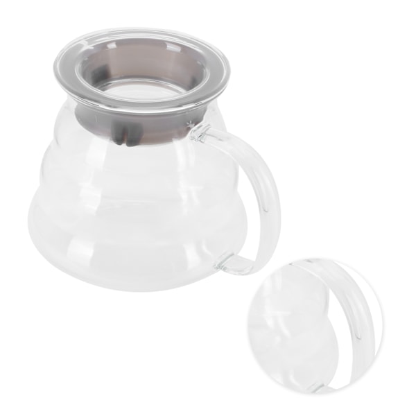 Glas kaffekande Professionel glas kaffekande kaffekande til bar køkkenbord 500ml