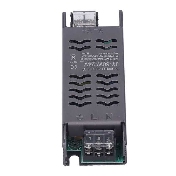 24V strømforsyning 60W DC24V IP20 AC110 til 260V til 24V kobber aluminiumslegering hul design LED-transformator