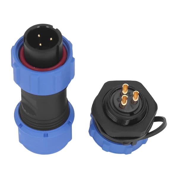 Aviation Plug Socket IP68 Vattentät Kontakt 3-polig 3-håls Elektrisk Strömadapter SP17
