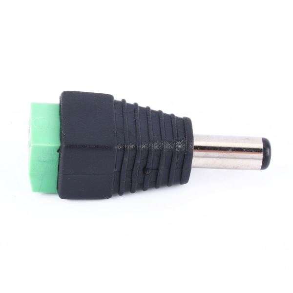 2,1 x 5,5 mm DC Power hanstikstik Adapterstik til CCTV LED-lys