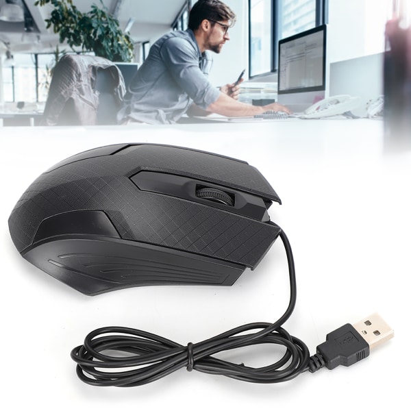 Langallinen hiiri Professional Office -kannettava tietokonetyökalu 2400 dpi Human Engineering DesignBlack Q57