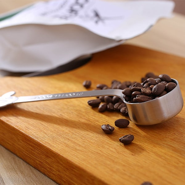 Kaffe Ske Klemme Rustfrit Stål Forseglede Kaffeske Kaffemåleske Med Klemme