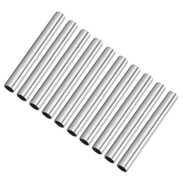 10 stk aluminiumsrør runde rette rør robotstøtteverktøy Dia 12mm 6100-1012-0100