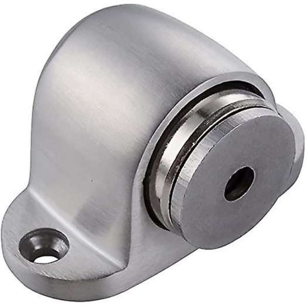 Harjattu metallinen lattiaan asennettava magneettinen ovenpysäytin