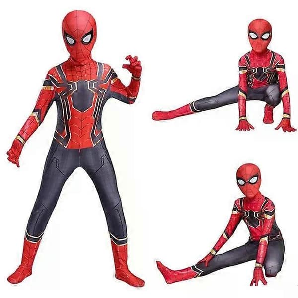 Iron Spiderman kostume cosplay fest udklædning S 160