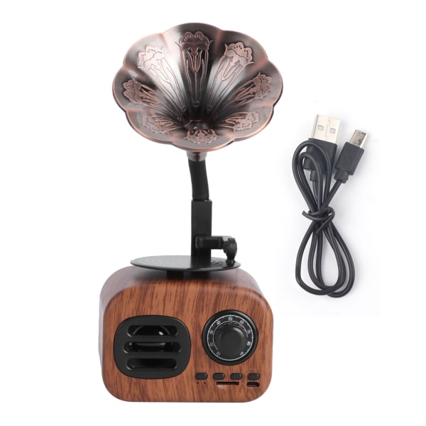 Creative Retro Bluetooth högtalare Plug-in-kort Musikspelare för PC Mobiltelefon Tablet