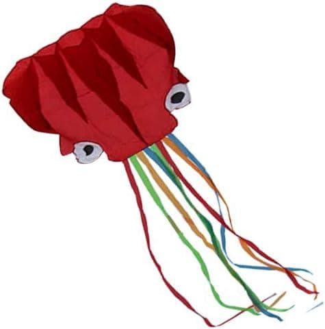 Multi Red Tail 400cm Drage - Bærbare Blæksprutte Drager Nylon og Polyester Materiale