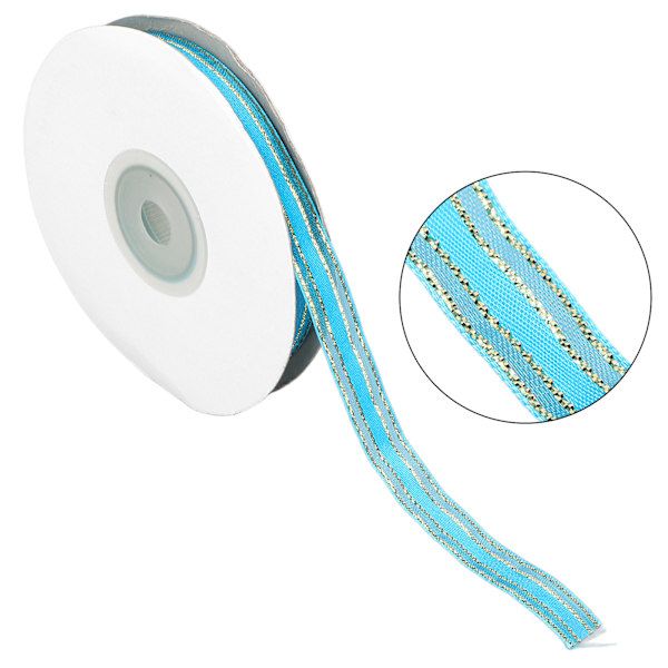 Satinband 9 mm / 0,35 tum brett 22 m / 24,1 gårdslängd Presentpappersband för bröllopsdekoration Hårrosetter47#
