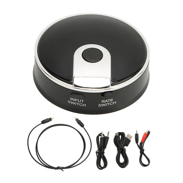 3,5 mm Bluetooth-sändare 1 för 2 Stöd 3,5 mm fiberkoaxial trådlös ljud Bluetooth-adapter
