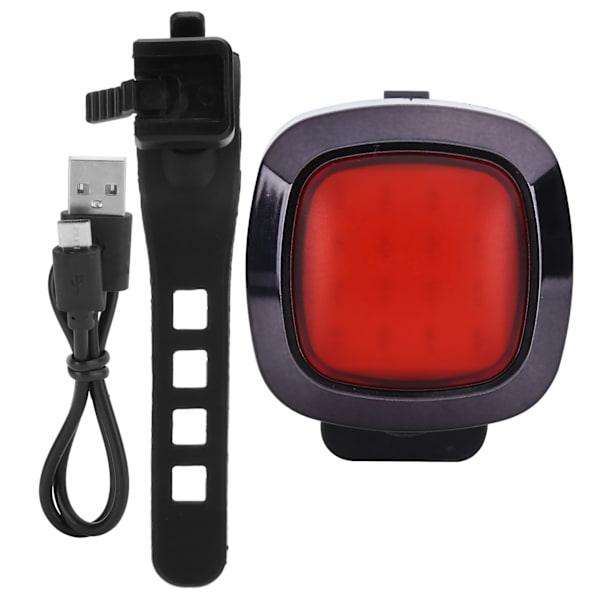 Sykkeladvarsel Baklys Brems Intelligent Induksjon COB Terrengsykkel USB Ladning Baklys