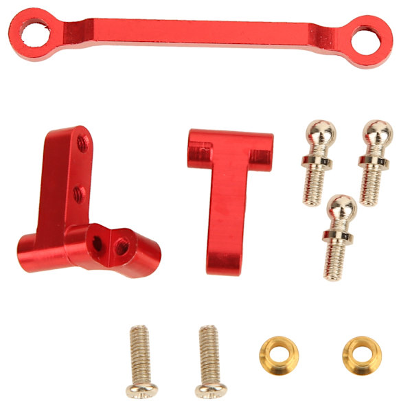 Aluminiumslegering styrestang passer til 1/18 A949 A959-B A969 A979 K929 RC-bil rød