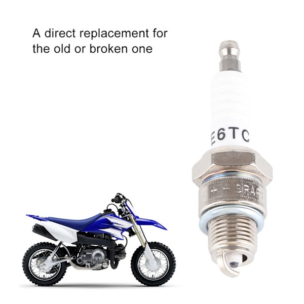 4 st 2-takts tändstift passar PW50 PW80 PW60 LT50 LT80 Scooter Motorcykel E6TC