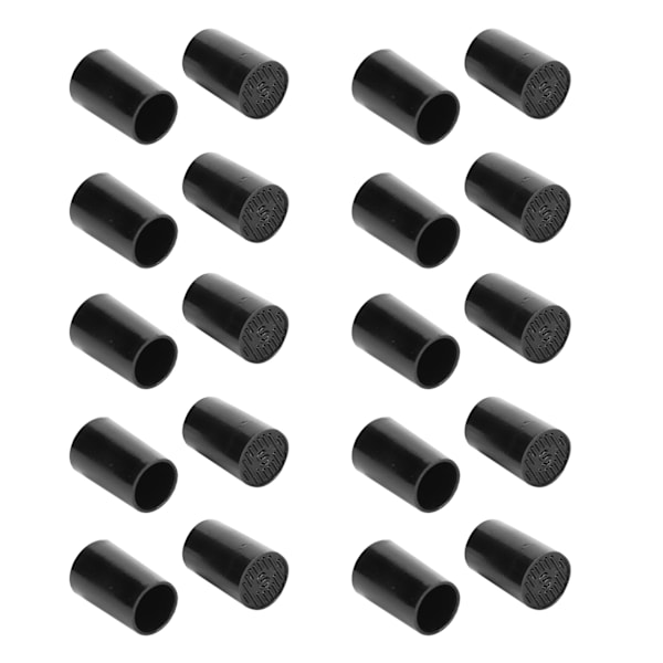 10 par högklackade spetsar Svarta CPU-polyuretanskor Reparationsersättningssatser Inre diameter 10 mm