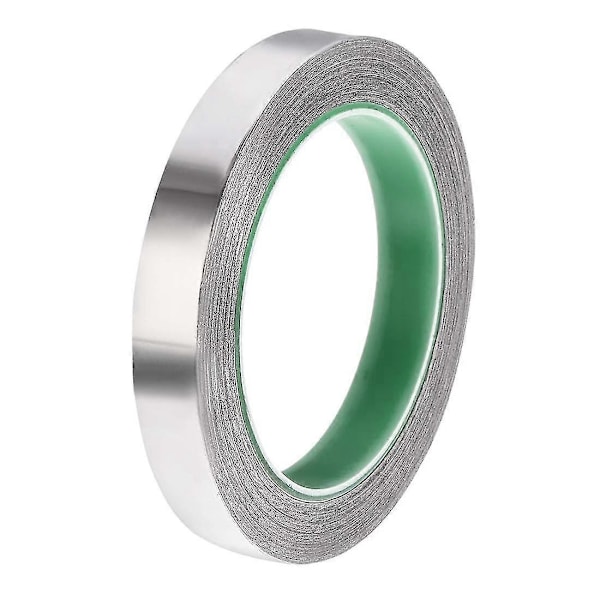 15mm alumiinifolioteippi korkean lämpötilan teippi LVI-laitteisiin, tiivistykseen, kuumien ja kylmien ilmakanavien paikkaamiseen, teippi 20m/65ft (hopea) 1kpl