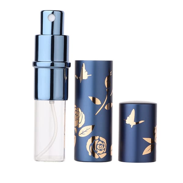 Bärbar Parfymflaska Aluminium Atomizer Tom Kosmetisk Sprayflaska 10ml (Blå)