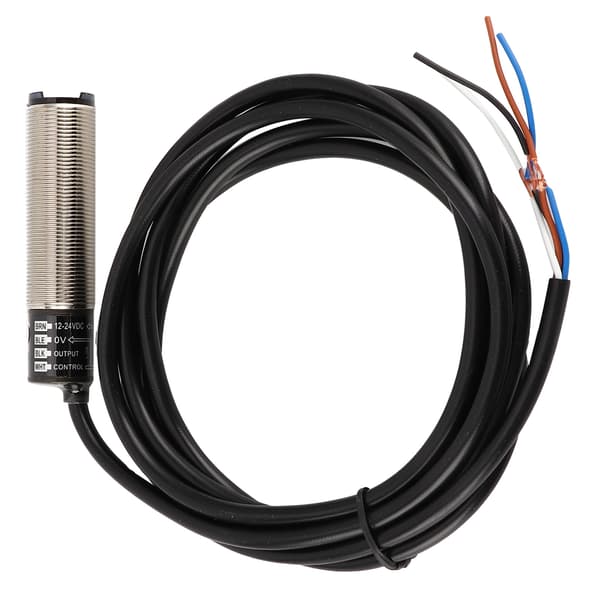 BERM Fotoelektrisk Afbryder Sensor Diffus Reflektion Cylindrisk 4-leder Strømstyring 12-24VDC (BR400DDTP)
