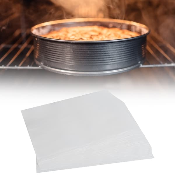 100 stk. non-stick bakepapir, silikonbakematte, kjøkkentilbehør (hvit)