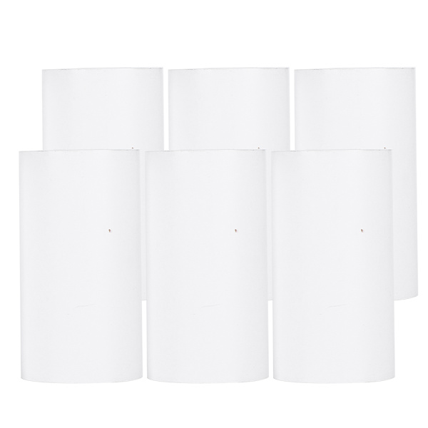 6 rullar 57x30mm termiskt kvittopapper professionellt trycktillbehör för liten skrivare