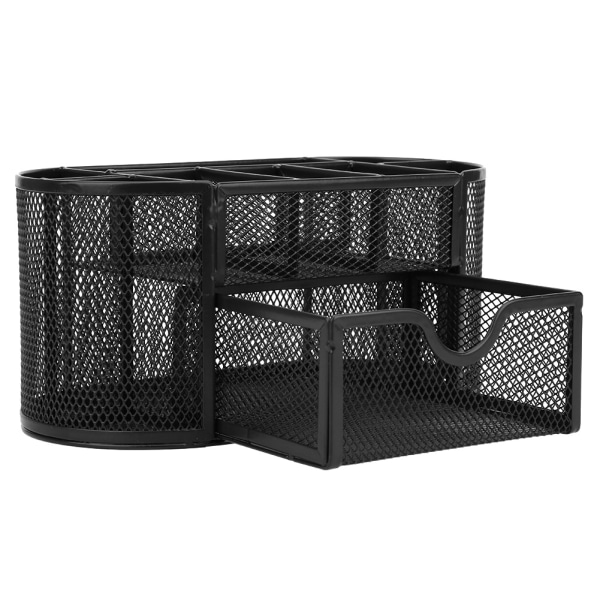 Multifunktion pennhållare 9 rutnät Penna Organizer Korg Desktop Kontorsmaterial8009 Svart