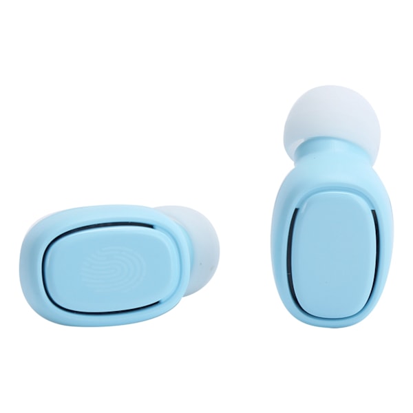 TWS Bluetooth-headset trådlösa hörlurar med LED-batteridisplay blå
