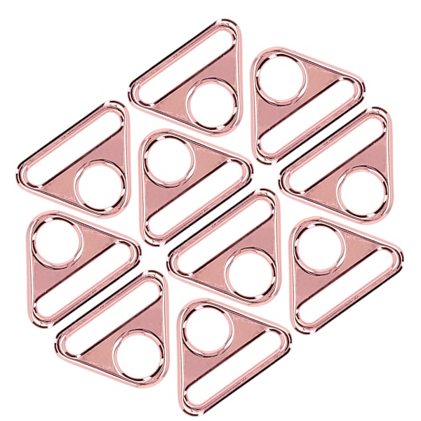 10 st justerbara spännen 38 mm zinklegeringsmaterial multifunktionella lätta bärbara bagagetillbehör roséguld