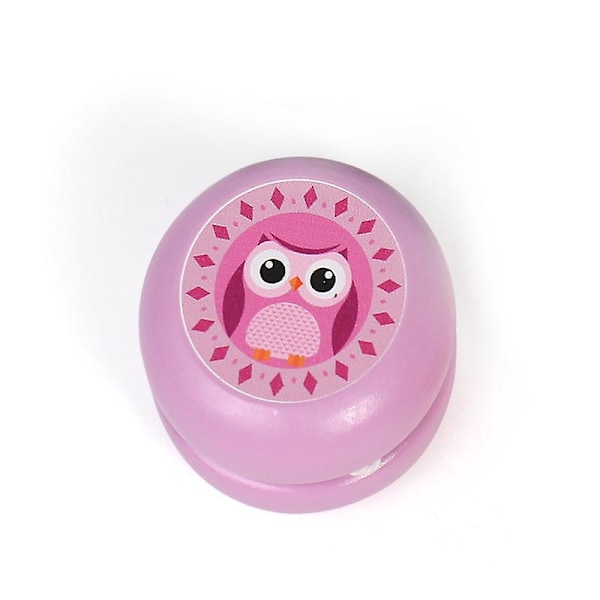 Söt tecknad träleksak för barn (rosa)