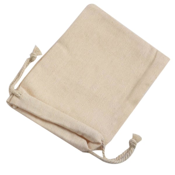 100 st små 100% bomulls dragskopåsar 10x15 cm