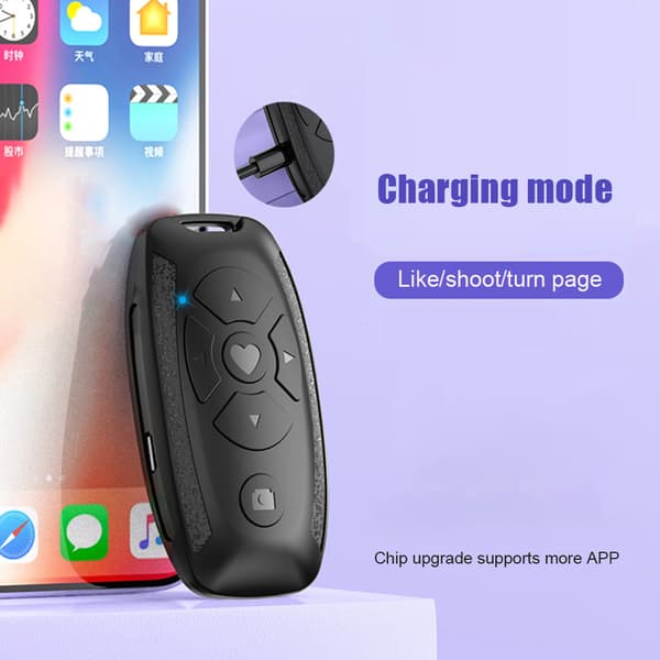 Oppladbar fjernkontroll Tiktok Bluetooth fjernkontroll