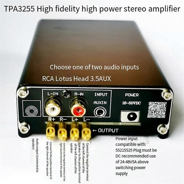 Opgraderet TPA3255 Feber-Grade HIFI Digital Effektforstærker Board 300Wx2