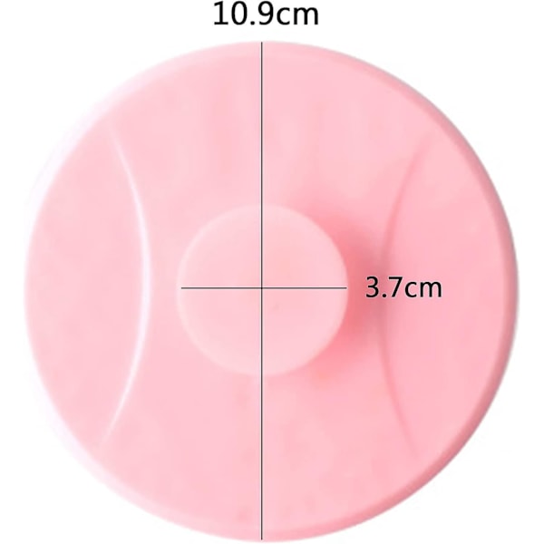 Silikonavloppspropp för kök, badrum, tvättstuga - Förhindrar läckage - Rosa (2-pack)