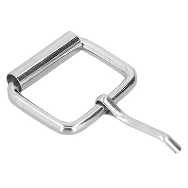 Rullspänne i järn, silvervit, japansk form, justerbart spänne, ryggsäcksspänne, 2,8 x 25 x 20 mm