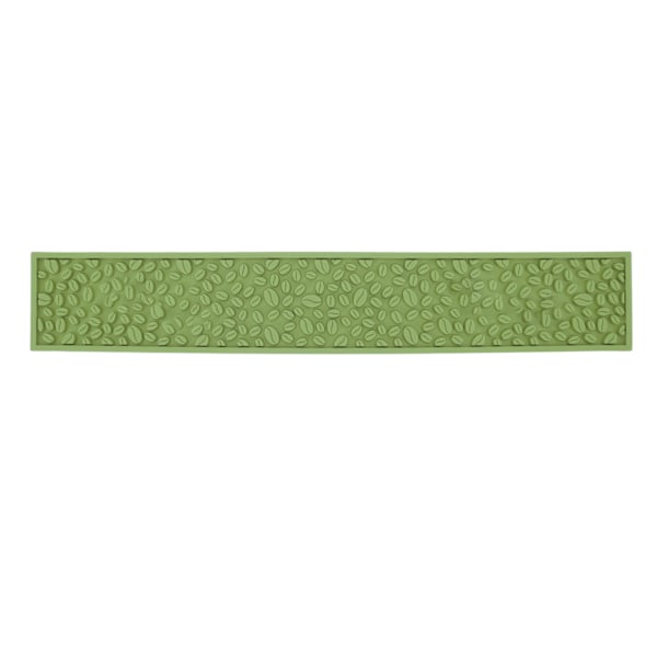 Bar Spill Mat PVC 0.5in Thick Antiskid Heat Resistance Glass Drying Mat for Counter Top Green