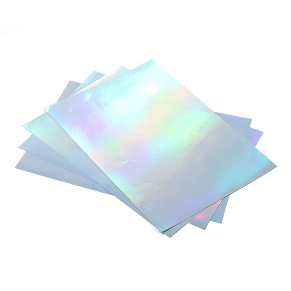 22 arkkia A4-kokoista tulostettavaa holografista tarrapaperia, vedenpitävä mustesuihkutulostimelle, lasertulostimelle, holografinen tarra-liimapaperi