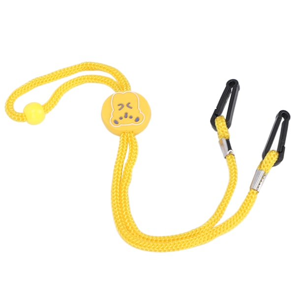 Øre Lanyard Nylon Tegneserie Mønster Letvægts Justerbar Mund Muffle Fastgørelsesreb Gul
