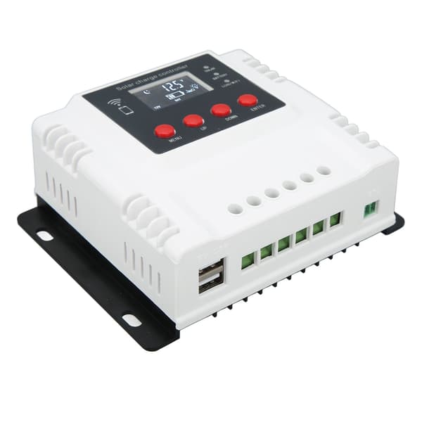 12V 24V 48V Solar ladekontroller Overladingsbeskyttelse Solcellepanel Batteriregulator med LCD-skjerm 40A