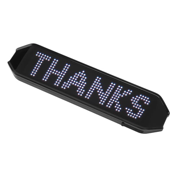 225 X 55 X 15mm Farget LED-skilt 4 Moduser APP-kontroll Programmerbare Sykkelsvinglys USB-lading