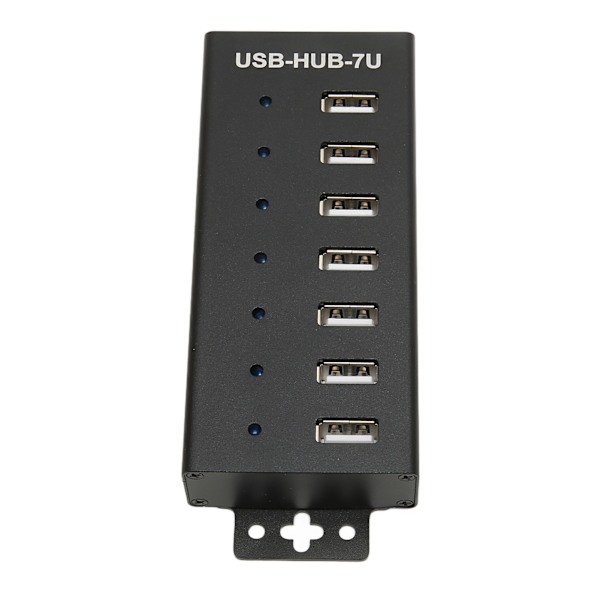 7 Port USB HUB Industriel Kvalitet USB2.0 HUB Multipel Beskyttelse USB2.0 Multi Interface Hub 100‑240V EU Stik