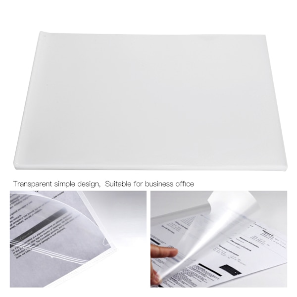30st L-form filmapp A4 2 sidor Transparent Document Organizer 18C Tjock typ Hållare